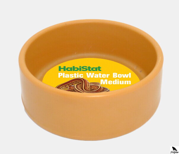 HABISTAT ROUND PLASTIC WATER BOWL M 9 X 9 X 3.5 CM