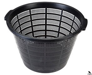 Nagy, kerek műanyag tavirózsa kosár 40 cm