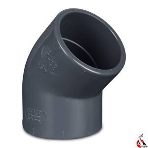 PVC könyök idom 32 mm 45°