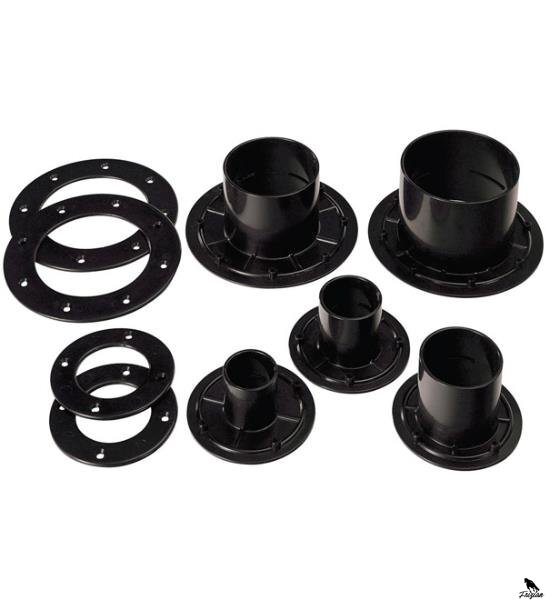 SF fólia és tartály átvezetés egyenes csatlakozó PVC csövekhez 75 mm