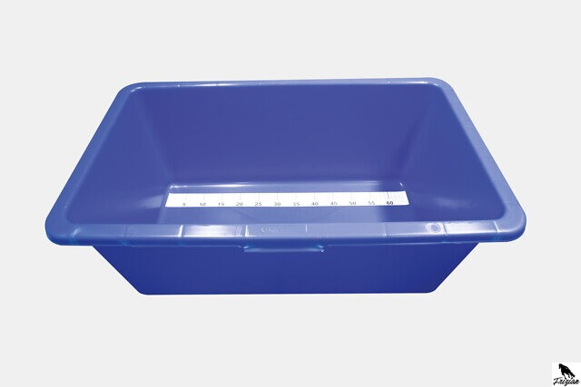 Akvarij za koi šarane 90 l, plavi 80 x 48 x 30 cm s mjernom trakom